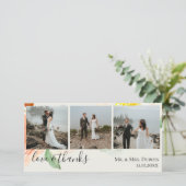 Jardin De Fleurs Wedding Foto Vielen Dank Dankeskarte (Stehend Vorderseite)