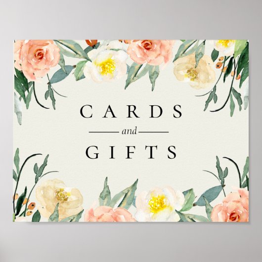 Jardin De Fleurs Wedding Sign Poster (Vorne)