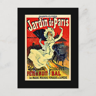 Jardin de Paris - Fete de Nuit Ball Postkarte