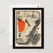 Jardin de Paris Postkarte (Vorne/Hinten)