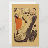 Jardin de Paris - Toulouse-Lautrec Briefpapier (Vorne/Hinten)