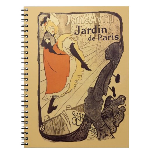 Jardin de Paris - Toulouse-Lautrec Notizblock (Vorderseite)