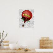 Jardin De Tuileries Hot Air Ballon Poster (Küche)