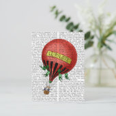 Jardin De Tuileries Hot Air Ballon Postkarte (Stehend Vorderseite)