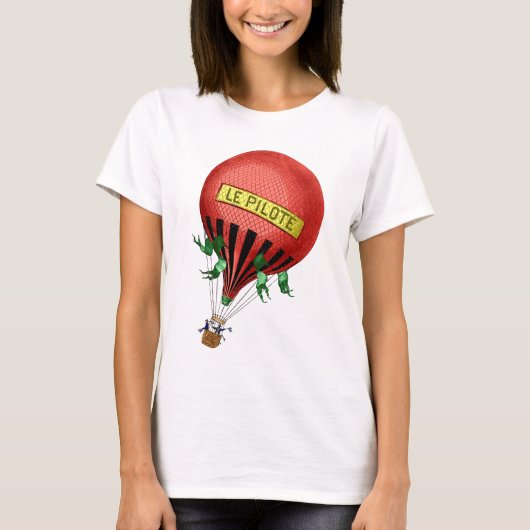 Jardin De Tuileries Hot Air Ballon T-Shirt (Vorderseite)