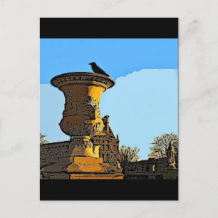 Jardin des Tuileries Crow - Malerei Postkarte