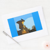 Jardin des Tuileries Crow - Malerei Rechteckiger Aufkleber (Umschlag)