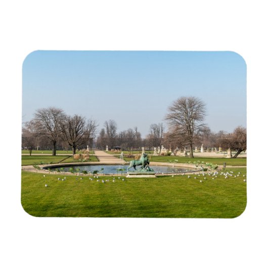 Jardin des Tuileries im Winter - Paris Magnet (Horizontal)