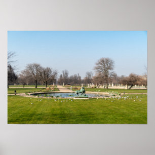 Jardin des Tuileries im Winter - Paris Poster