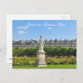 Jardin des Tuileries in Paris, Frankreich Postkarte (Vorne/Hinten)