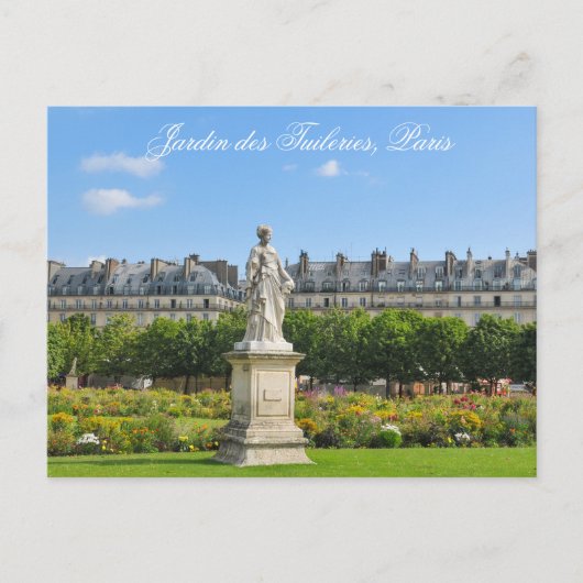 Jardin des Tuileries in Paris, Frankreich Postkarte (Vorderseite)