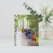 Jardin Majorelle, Majorelle Garden, jetzt öffentli Postkarte (Stehend Vorderseite)