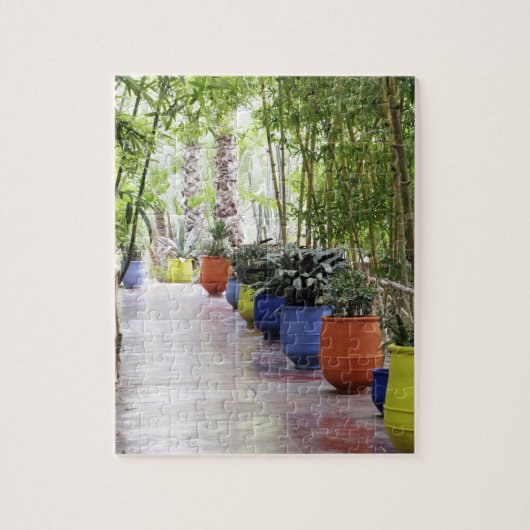 Jardin Majorelle, Majorelle Garden, jetzt öffentli Puzzle (Vertikal)