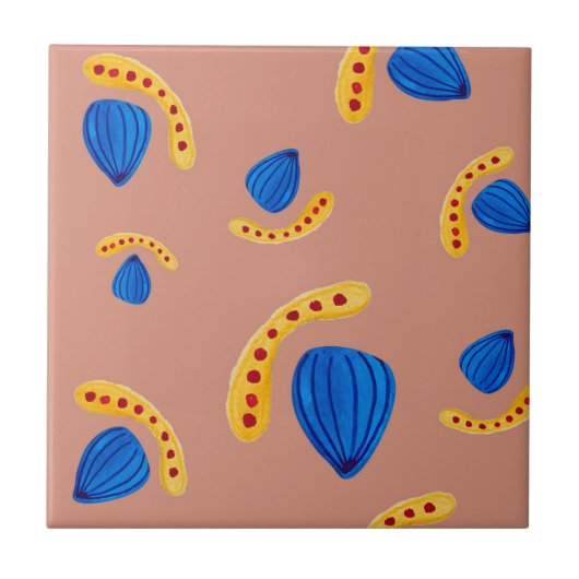 Jardín Minimalista Abstracto en Tonos Tierra Fliese (Vorderseite)