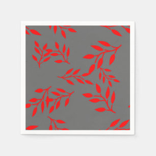 Jardin Papierservietten rot auf Grau