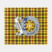 Jardine Yellow Clan Abzeichen Tartan Kariert Fleecedecke (Vorderseite (Horizontal))