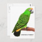 Jardines Parrot Postcard Postkarte (Vorne/Hinten)