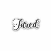 Jared Name - Handgeschriebene Kalligrafie Aufkleber (Vorderseite)