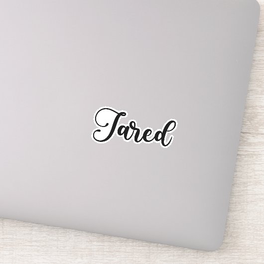 Jared Name - Handgeschriebene Kalligrafie Aufkleber (Detail)