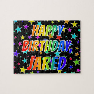 "JARED" Vorname, Fun "HAPPY BIRTHDAY" Puzzle