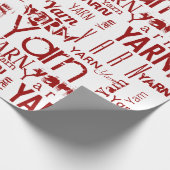 JARN! Typografie Knittern Geschenkpapier (Ecke)
