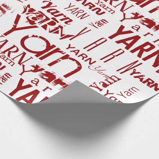 JARN! Typografie Knittern Geschenkpapier (Ecke)