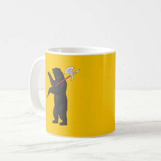 Jaroslawische Flagge Kaffeetasse (Vorderseite Links)