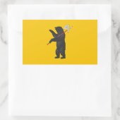 Jaroslawische Flagge Rechteckiger Aufkleber (Tasche)
