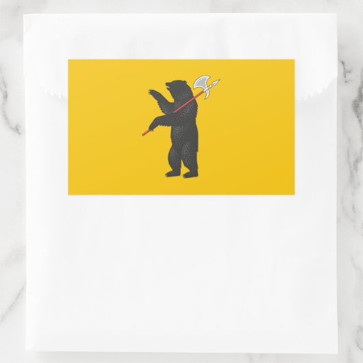 Jaroslawische Flagge Rechteckiger Aufkleber (Tasche)