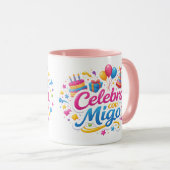 Jarra Personalizada “Celebra Conmigo” | Ideal para Tasse (VorderseiteRechts)
