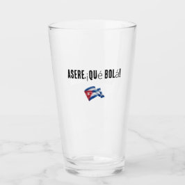 jarra / vaso con frase cubana glas