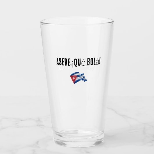 jarra / vaso con frase cubana glas (Vorderseite)