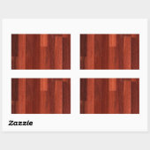 Jarrah Dark Reddish Wood Floor Rechteckiger Aufkleber (Blatt)