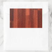 Jarrah Dark Reddish Wood Floor Rechteckiger Aufkleber (Tasche)