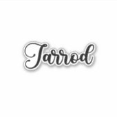 Jarrod Name - Handgeschriebene Kalligrafie Aufkleber (Vorderseite)