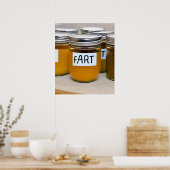 Jars hausgemachte Furzen Poster (Küche)