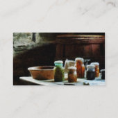 Jars mit bunten Gemüse Visitenkarte (Rückseite)