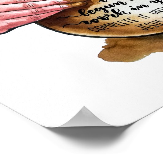 Jars of Clay - Potter wirft eine Vase - Aquarell Poster (Ecke)