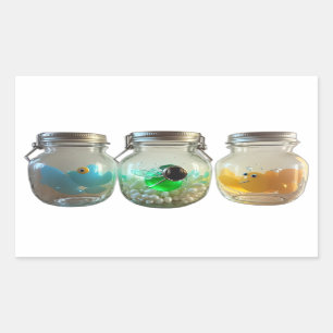 Jars of Giggles Whooping Furz Wind Rechteckiger Aufkleber