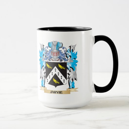 Jarvie Wappen - Familienwappen Tasse (Rechts)
