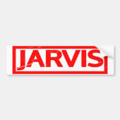 Jarvis Briefmarke Autoaufkleber (Vorne)