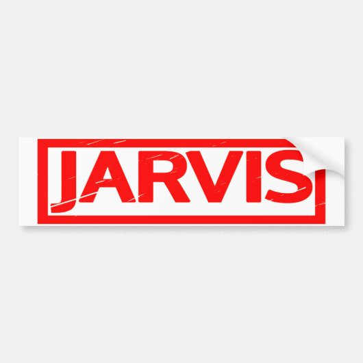 Jarvis Briefmarke Autoaufkleber (Vorne)