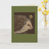 Jarvis der Igel-Karte Karte (Gelbe Blume)