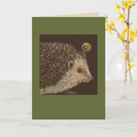 Jarvis der Igel-Karte Karte (Gelbe Blume)