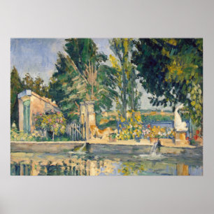 Jas de Bouffan The Pond - Paul Cezanne - c1876 Poster
