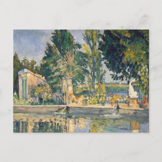 Jas de Bouffan The Pond - Paul Cezanne - c1876 Postkarte (Vorderseite)