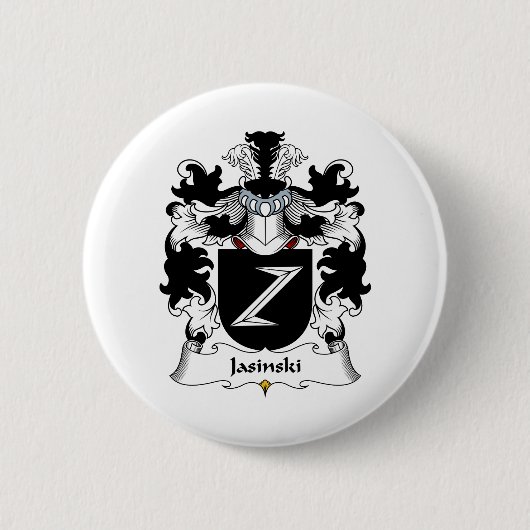 Jasinski Familienwappen Button (Vorderseite)