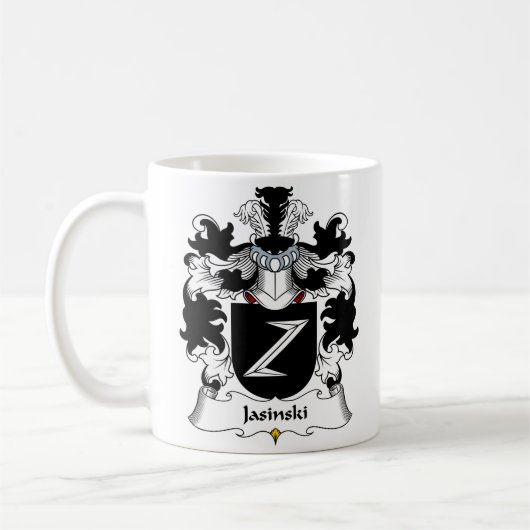 Jasinski Familienwappen Kaffeetasse (Links)