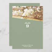 Jasmin-Blume mit Hochzeitskarte (Vorne/Hinten)