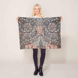 Jasmin-Druck (von William Morris) Fleecedecke